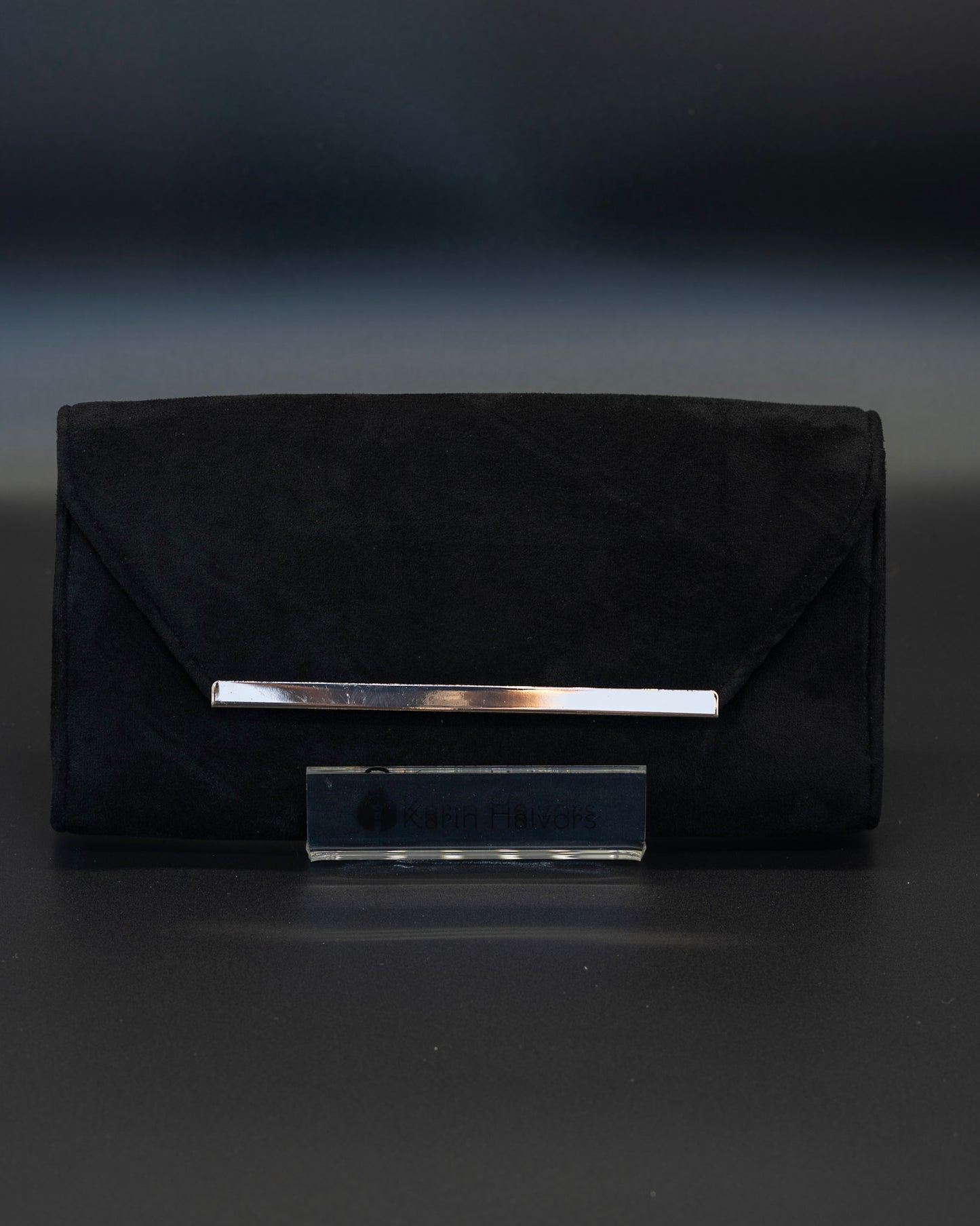 CHARLOTTE, Flap Bag, Alcantara, BLACK - 2 pcs