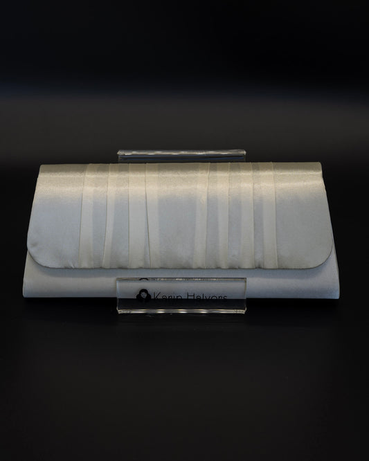 EMELIE, Envelope bag, Satin, IVORY -2pcs
