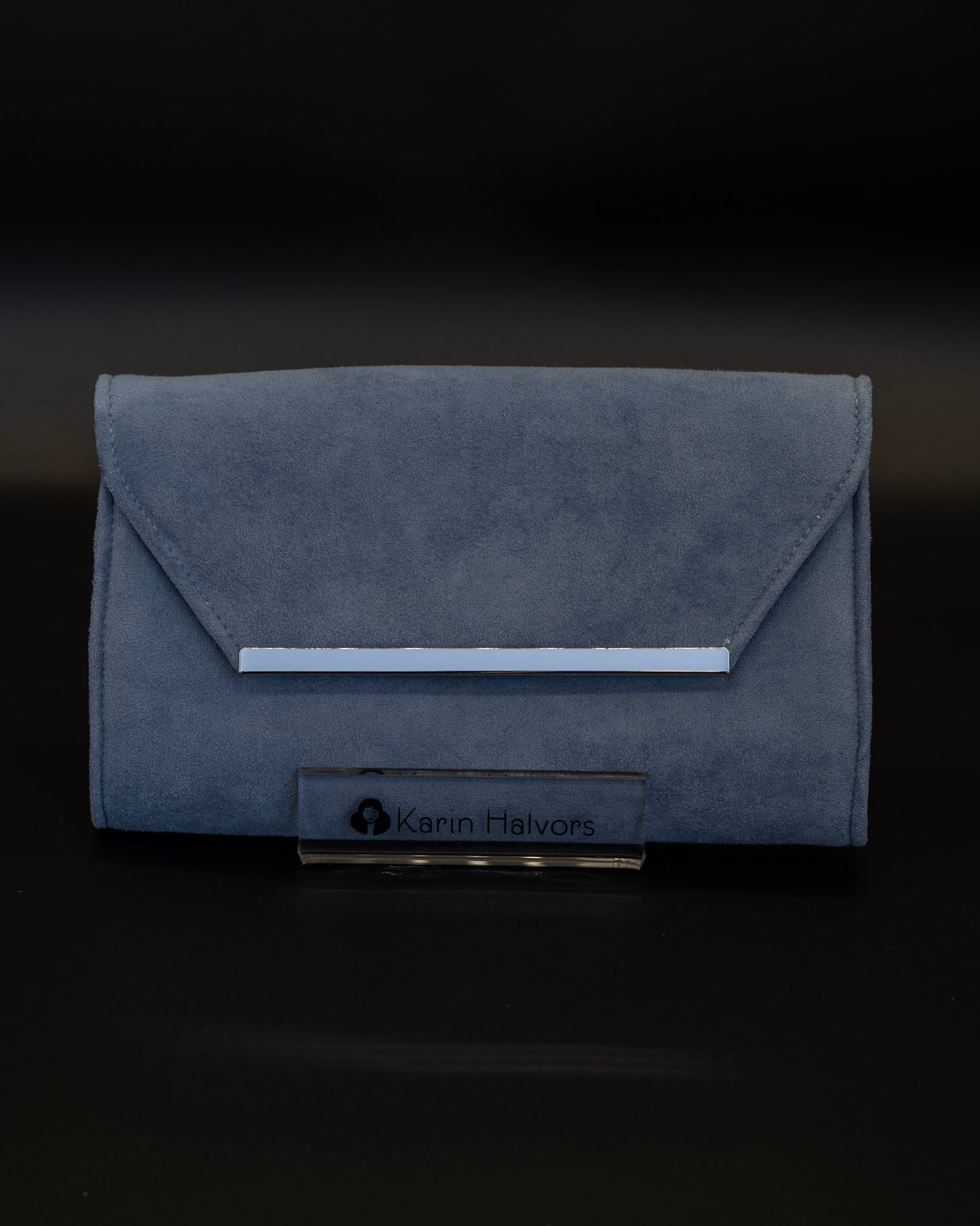 KAROLINA, Flap Bag, Alcantara, SKY BLUE - 2 pcs