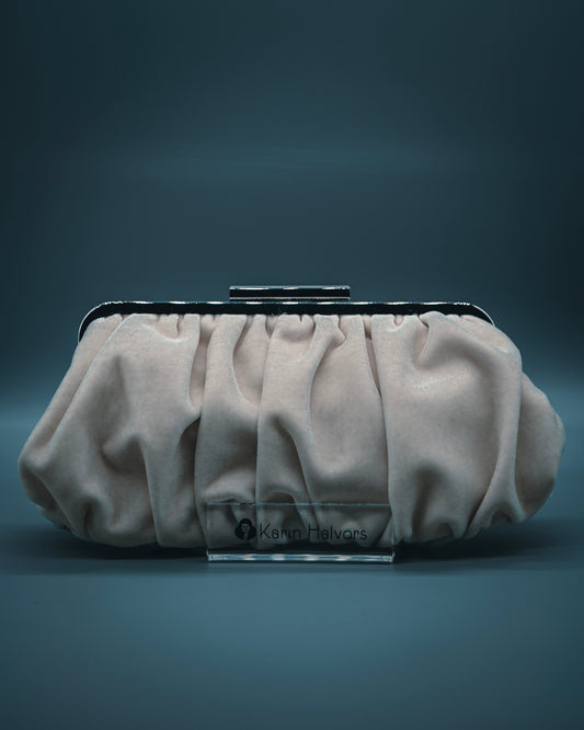 TILLY, Puffy bag, Sammet, IVORY - 2st