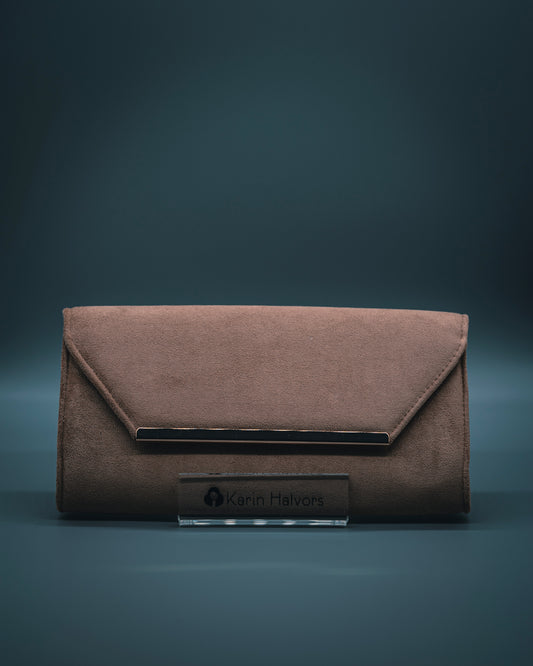 CHARLOTTE, Flap Bag, Alcantara, SAND - 2 Stk