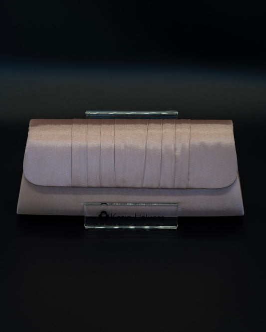 EMELIE, Envelope bag, Satin, POWDER PINK - 2 pcs